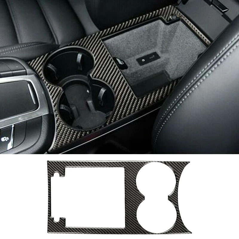 

CITALL Interior Console Water Cup Holder Panel Trim Cover Frame Fit For Porsche Macan 2014 2015 2016 2017 2018 2019