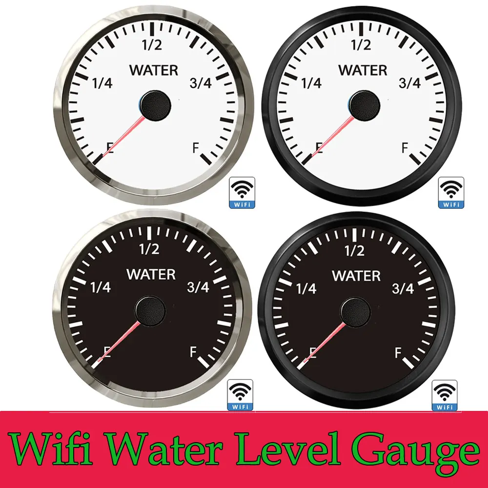 Тахометр автомобильный 52 мм с Wi-Fi измеритель уровня воды и масла датчик топлива