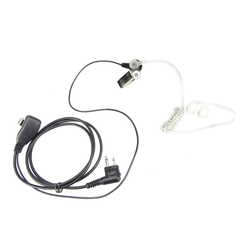 2 упаковки Fbi стиль 2Pin скрытый акустический трубчатый наушник Ptt гарнитура для