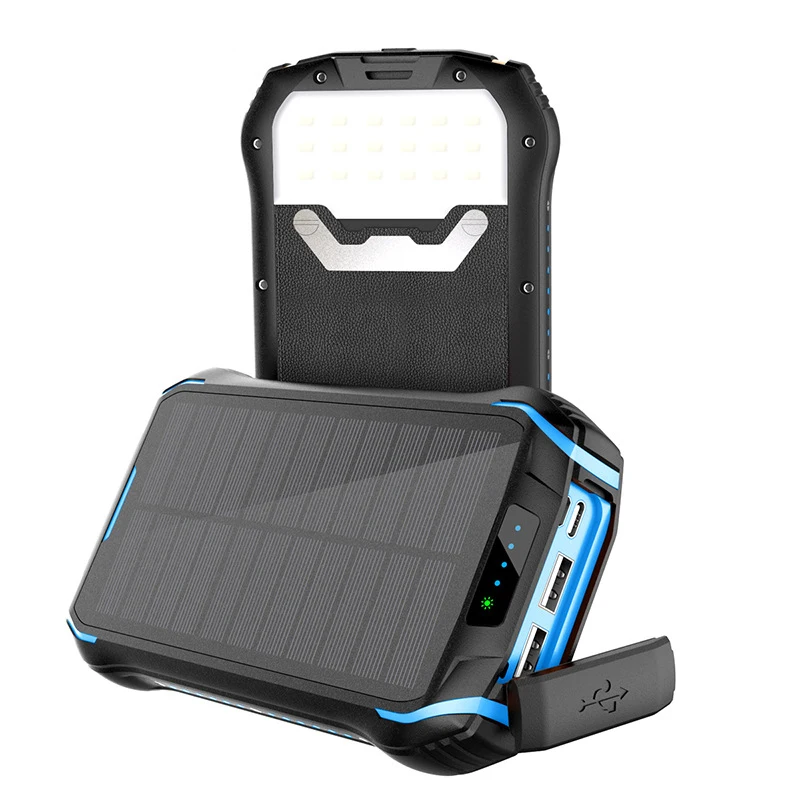 

26800mAh Solar Power Bank 10W Fast Qi Wireless Charger For iPhone Samsung PD 18W Portable Powerbank External Battery Poverbank