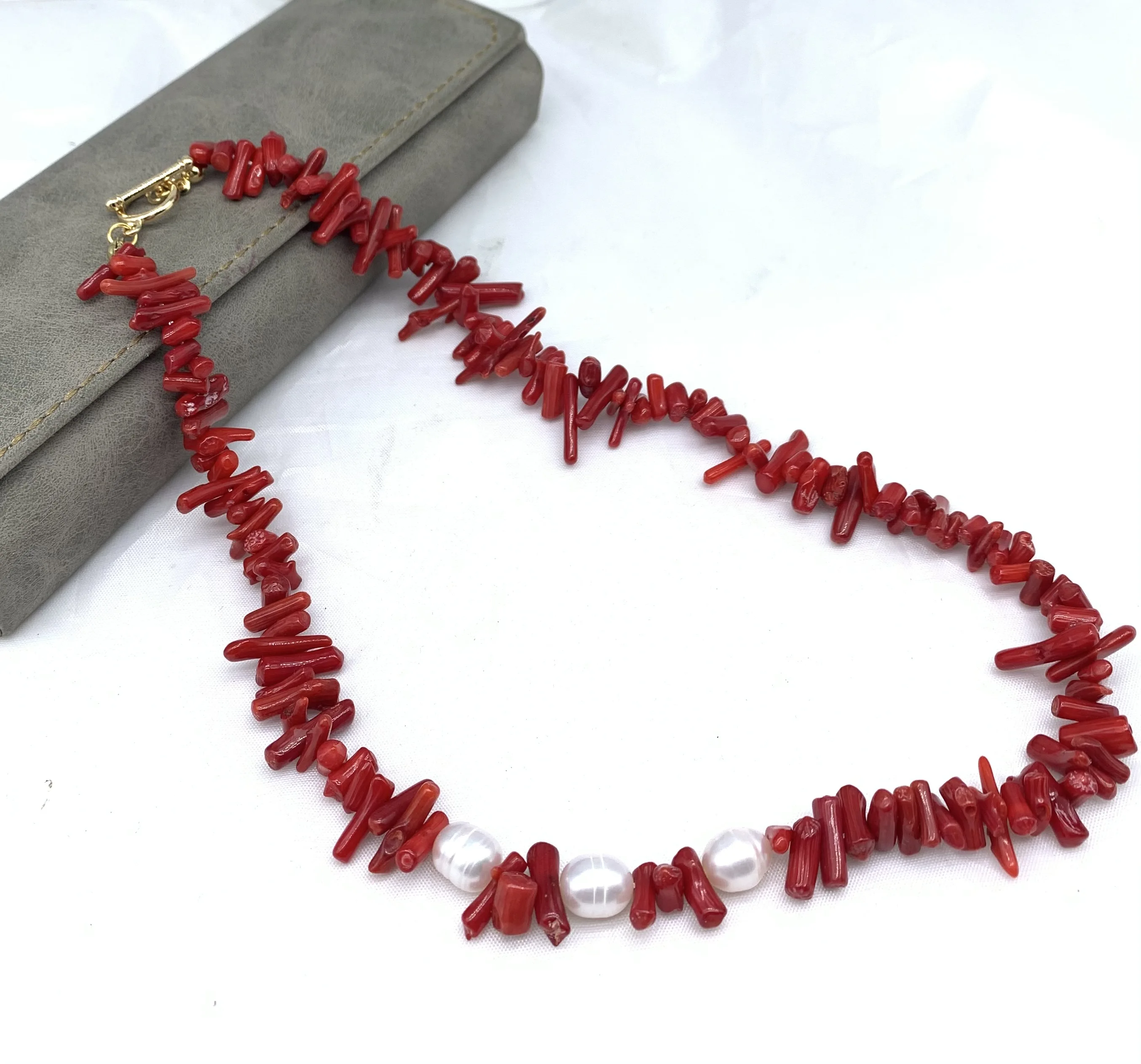 Красные коралловые богемные цветные бусины гравий Натуральные полудрагоценные