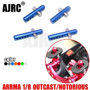 Передние и задние стойки корпуса из алюминиевого сплава ARRMA OUTCAST, MAO201FR