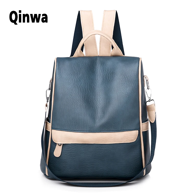 Новинка 2020 женский рюкзак из мягкой кожи школьная сумка для девочек подростков