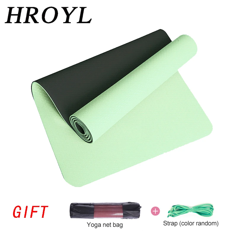 Новый нескользящий коврик для йоги из ТПЭ спортивные коврики упражнений фитнеса