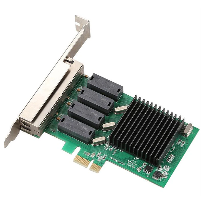 RTL8111H-T4 4-Порты и разъёмы PCI-E X1 Gigabit Ethernet сетевой карты 10/100/1000 Мбит адаптер