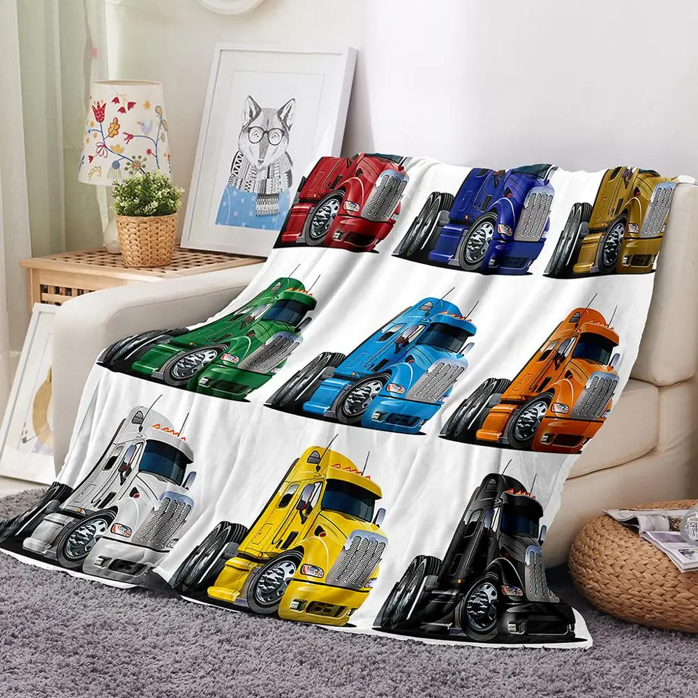 ONGLYP грузовики коллекции Одеяло Теплые мягкие плюшевые покрывала для диван