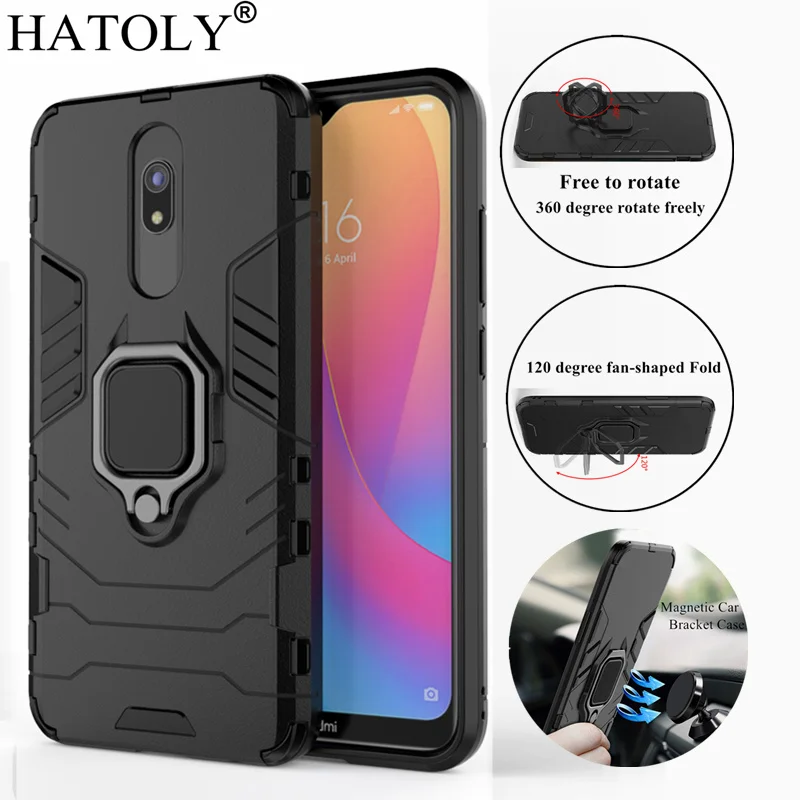 Чехол HATOLY для Xiaomi Redmi 8 чехол 8A чехлы с магнитным кольцом на присоске силиконовый