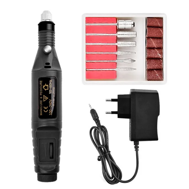 

Nail Drill Machine Explosion a Set of Electric Nail Polisher Tool Kit Pen Type Electric Nail Polisher Peeling Pedicure Nails