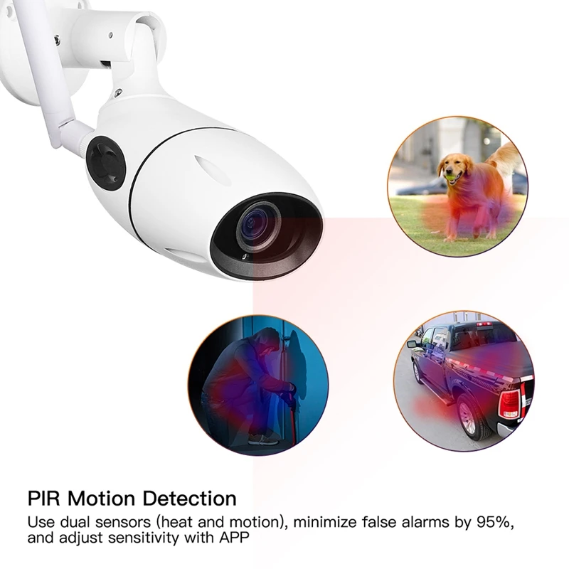 

Outdoor Security Camera - 1080P WiFi Surveillance Cameras, Home Camera with Night Vision,Two-Way Audio Camera