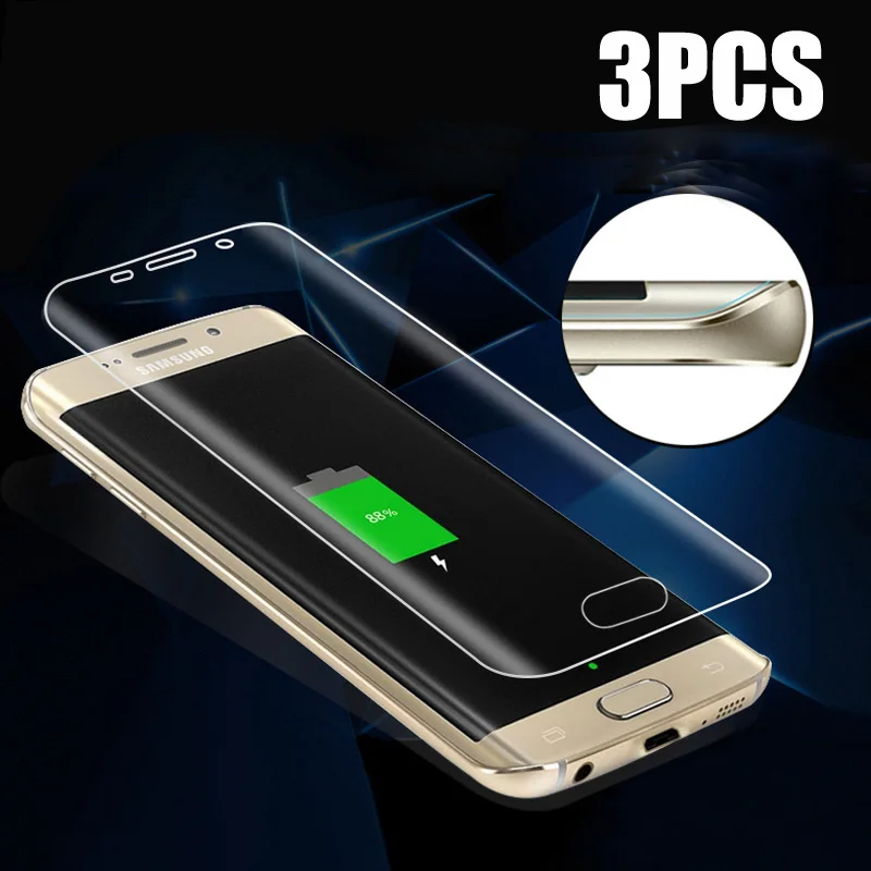 3 шт. 3D Защитная пленка на весь экран для Samsung Galaxy S7 Edge S6edge S6 edge plus S8 9 мягкая ПЭТ не