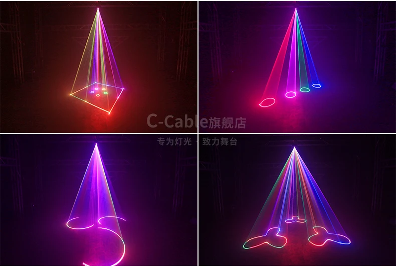 Бесплатная доставка RGB лазерное шоу программируемый 1 Вт Лазерный Рождественский