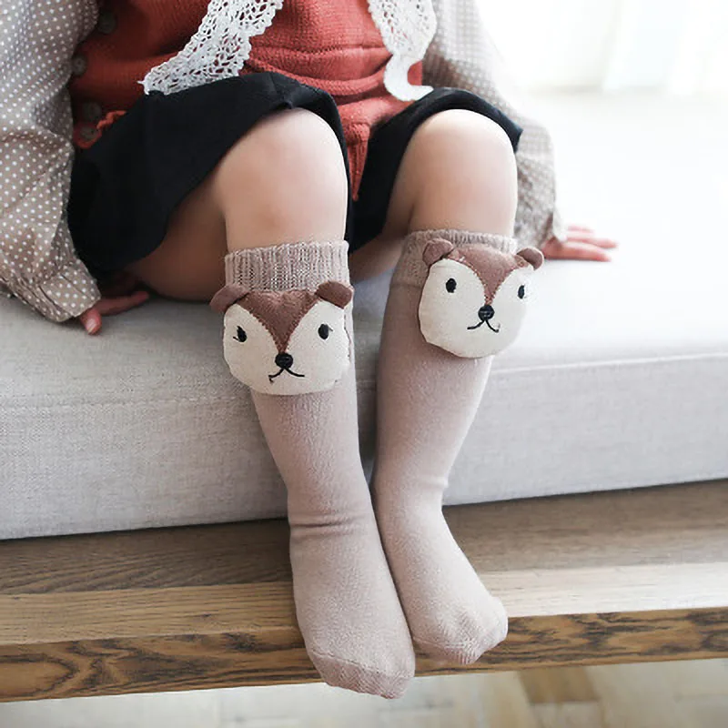 Glacial CE 1pair Autumn and winter children warm socks cartoon cute animal baby boys girls for 1-6T |