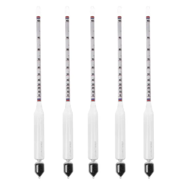 Новинка 5 шт. гидрометр тестер винтажные инструменты Ареометр спиртометр