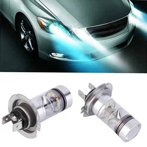 Автомобиль Белый H7 100W Светодиодный 20 SMD проектор Противотуманные фары дальнего