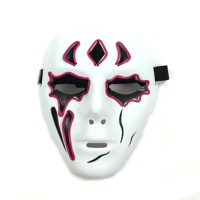 Светящаяся маска EL Wire анонимный костюм товары вечерние светящаяся ужасная