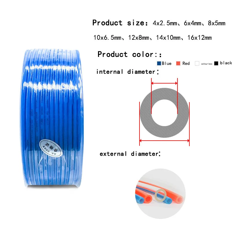 3 метра высокого давления пневматический компонент воздушный шланг из