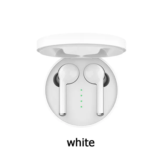 Сенсорное управление TW40 bluetooth гарнитура 5,0 мини-микрофон с дисплеем питания зарядная коробка Беспроводная 3D стерео гарнитура воспроизведения - Цвет: Белый