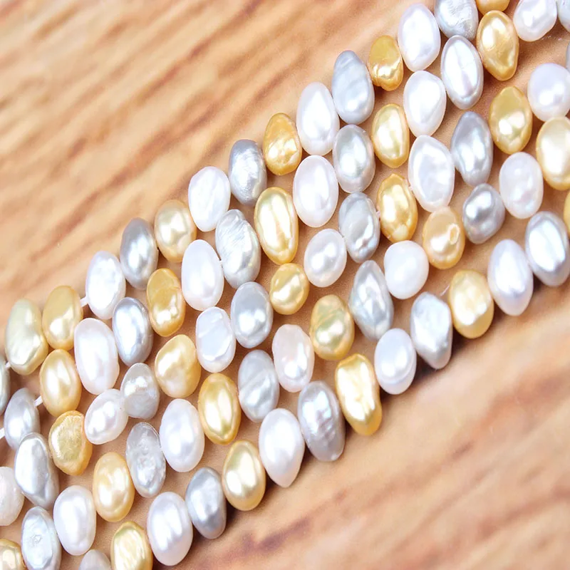 Бусины Из Натурального пресноводного жемчуга 6 Х5 мм 40 см | Украшения и аксессуары