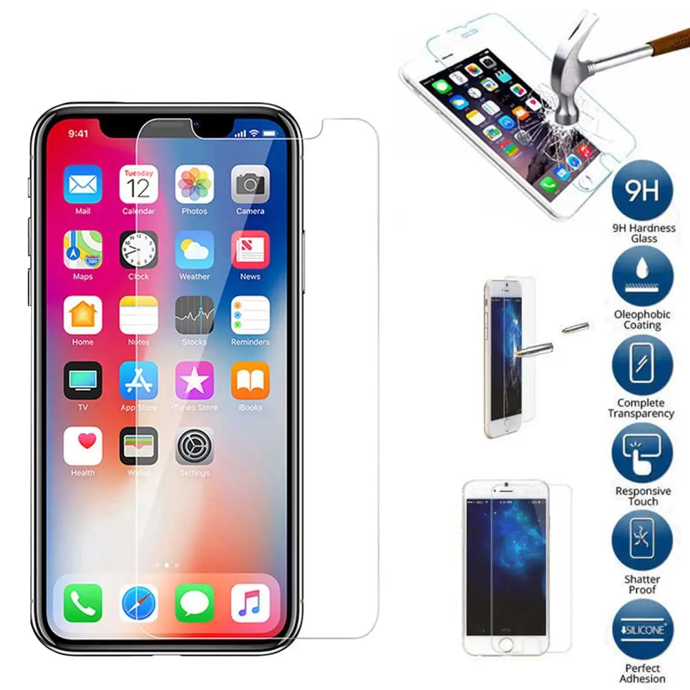 2.5D 9H Премиум Закаленное стекло Защитная пленка для экрана iPhone X XS Max XR | Мобильные