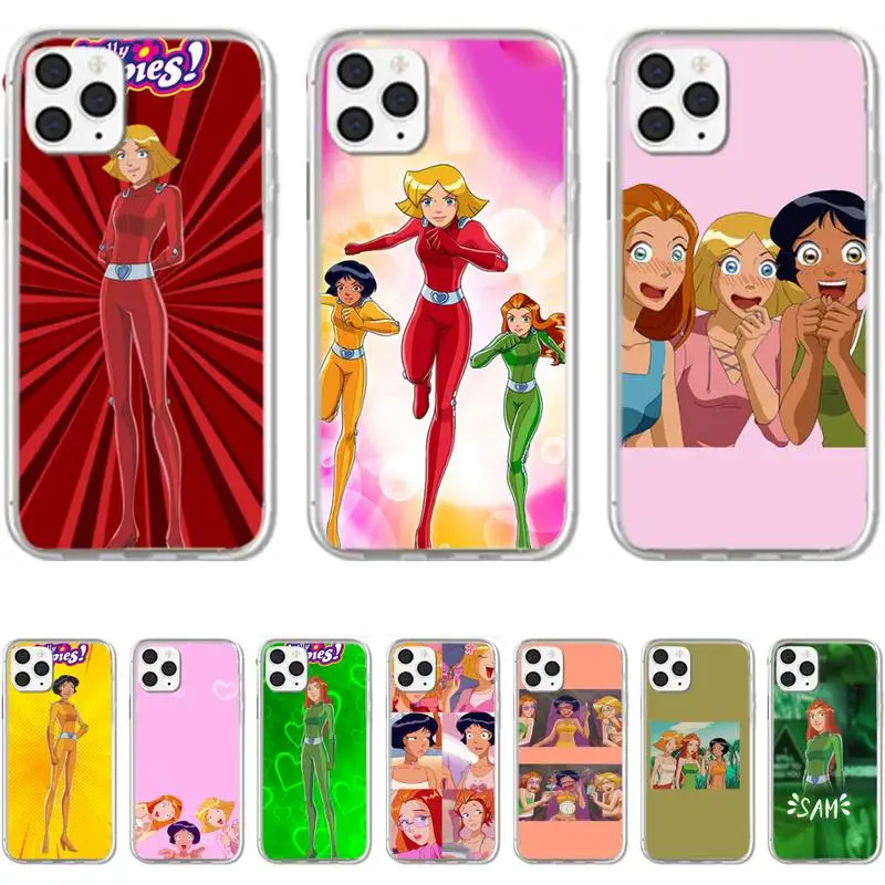 

Cartoon totally spies Phone Case For Iphone 5 SE 2020 6 6s 7 8 plus X Xr XS 11 12 Mini Pro Max Fundas Cover