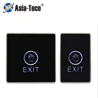 Кнопка подсветки 86*50 мм, сенсорная кнопка выхода, инфракрасный бесконтактный выключатель двери для системы контроля доступа, светодиодный индикатор