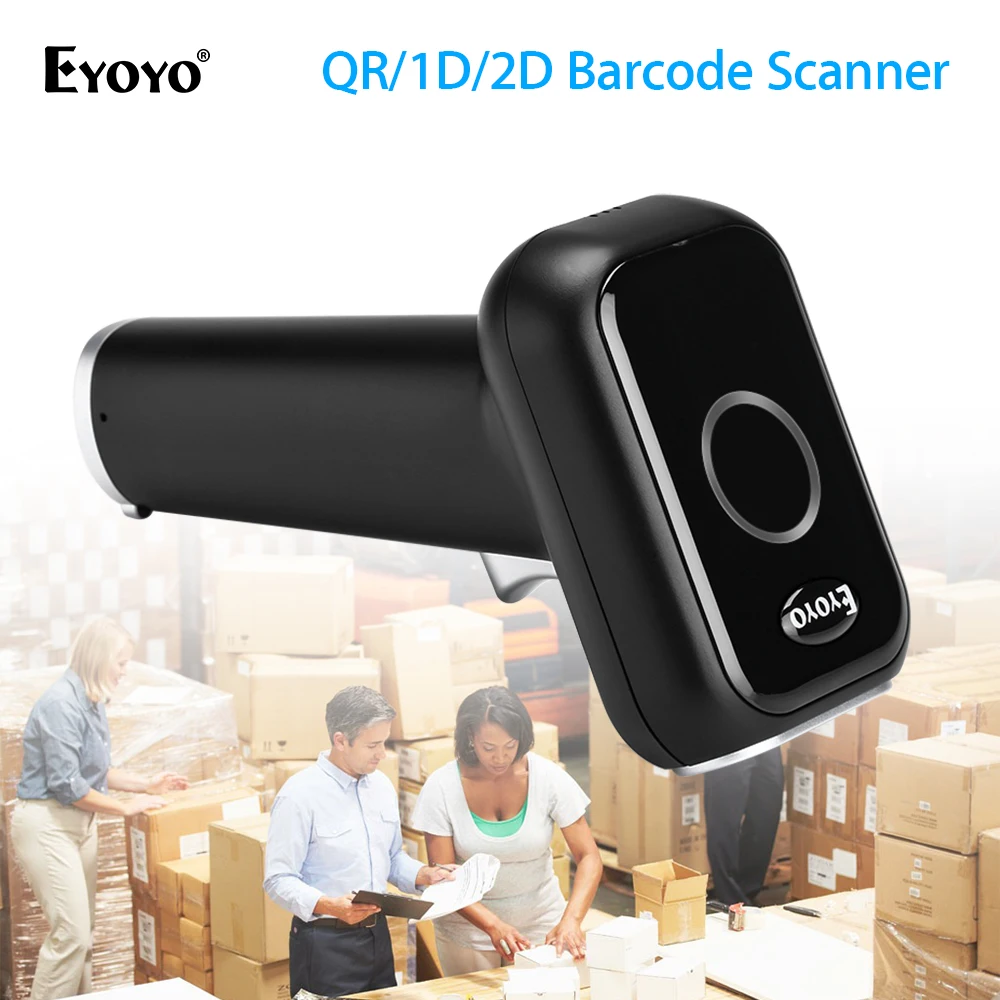 Сканер штрих кода Eyoyo проводной USB сканер QR/1D/2D быстрая скорость gs1 PDF417 Code39 QR Plug and