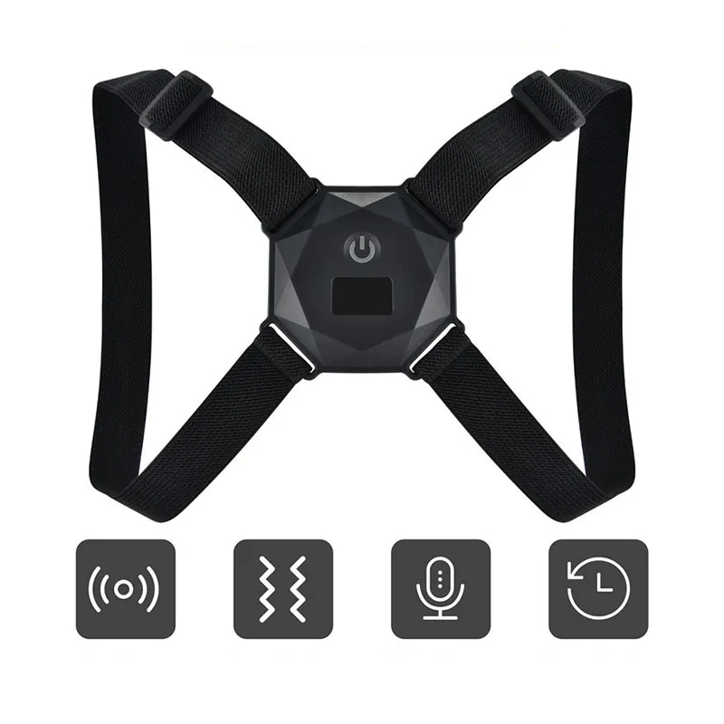 

Smart Posture Corrector Adjustable Posture Correction Shoulder Belt Adults Children Back Straightener Upper Back Corrector Voice