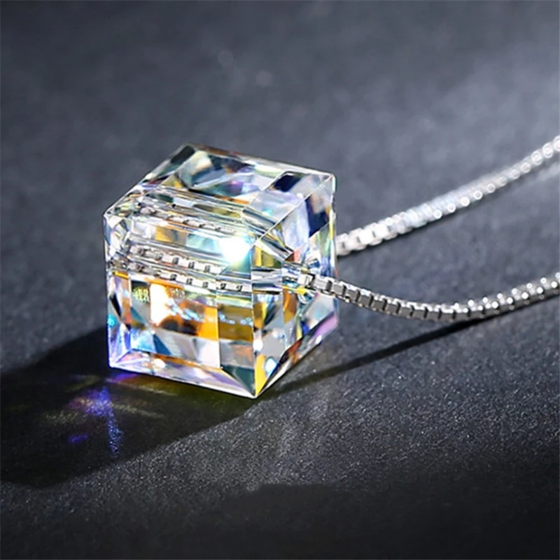 Кубик сладкий сахар квадратные корейские модные ожерелья тибетское серебро Бохо