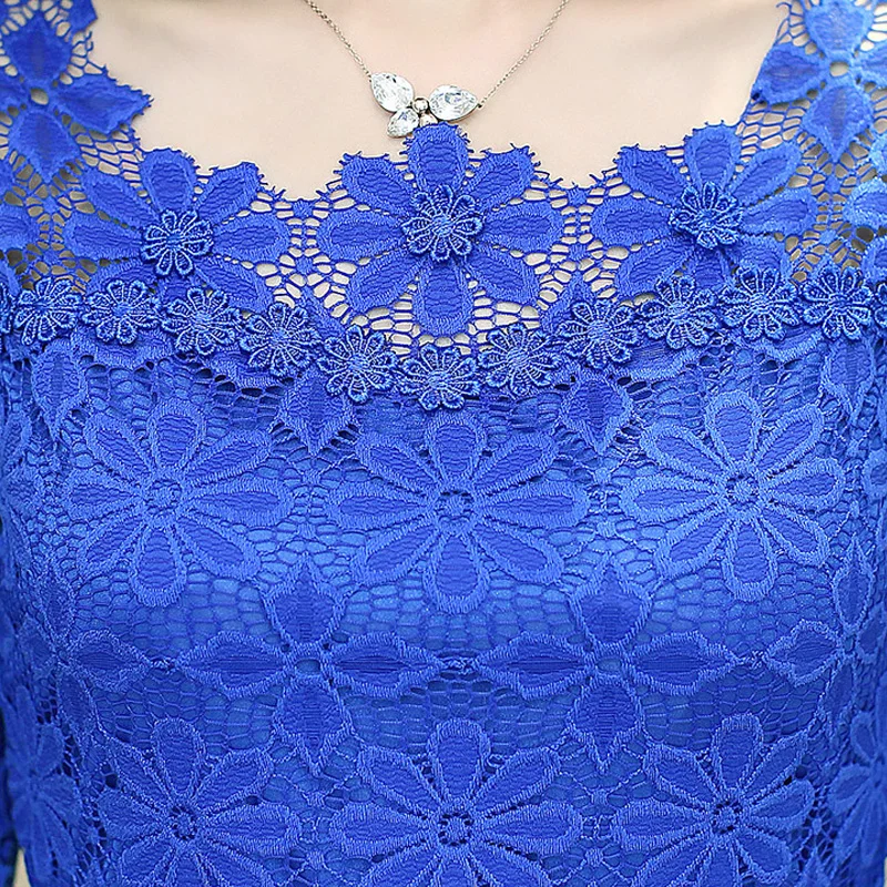 XXXXL Женские топы и блузки 2019 Новое кимоно с длинным рукавом кружевная блузка