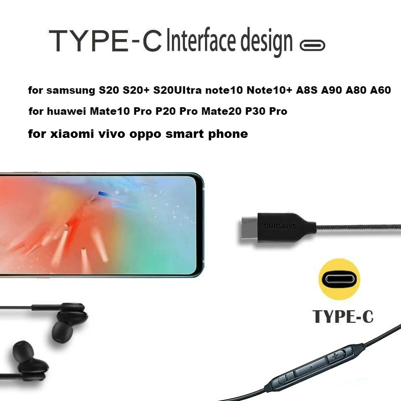Наушники-вкладыши Samsung AKG IG955 3 5 мм/Type-c с микрофоном проводная гарнитура для