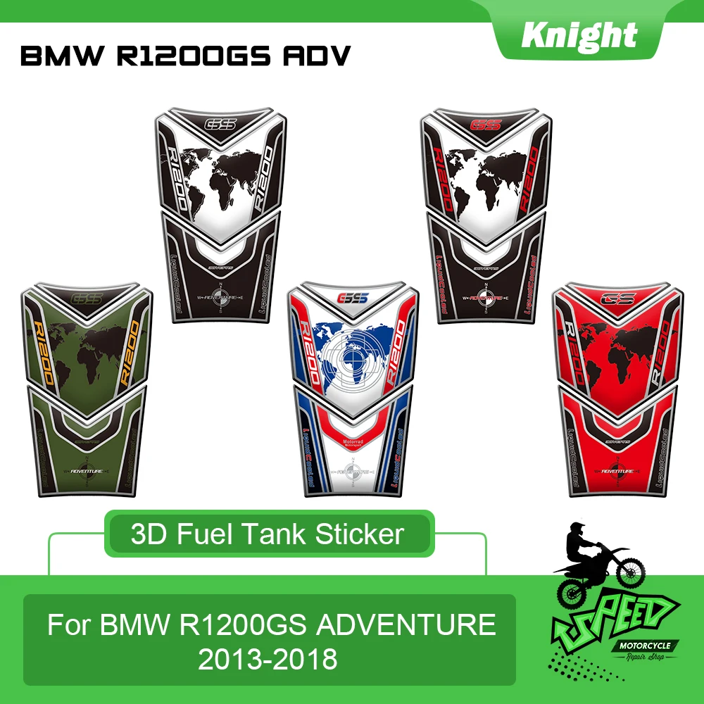 

Подходит для Мотоцикла BMW R 1200 GS ADV R1200GS Adventure 2013-2018, 3d-наклейка на топливный бак, защитная наклейка