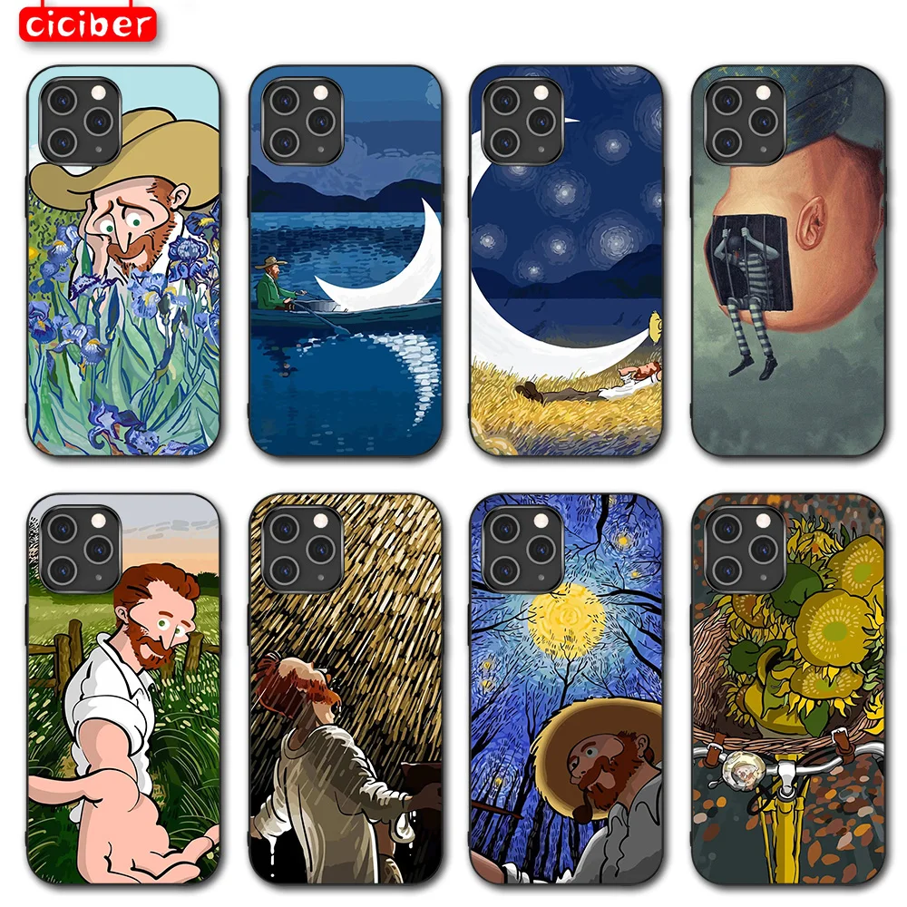 

For Iphone 12 11 13 Pro XS 12Pro Max X XR SE 2020 6s 6 S 7 8 Plus Mobile Phone Shell Oil Painting Pastoral Life Soft Shell Coque