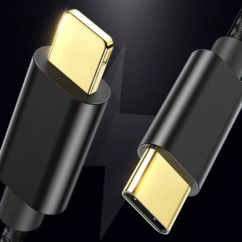Usb кабель type C 1 метр с одной вилкой для быстрой зарядки Iphone 8 X XS 7 6S Plus 5s мобильный