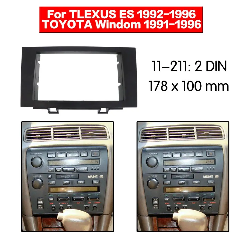 Панель стерео автомобильная радиоприемник Fascia Surround для TOYOTA Windom (CV10) 1991 1992 1993 1995 1996