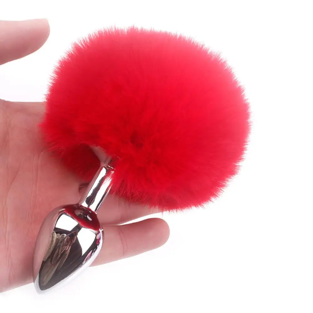 Movconly с кроличьим хвостом из нержавеющей стали металлическая Анальная пробка для