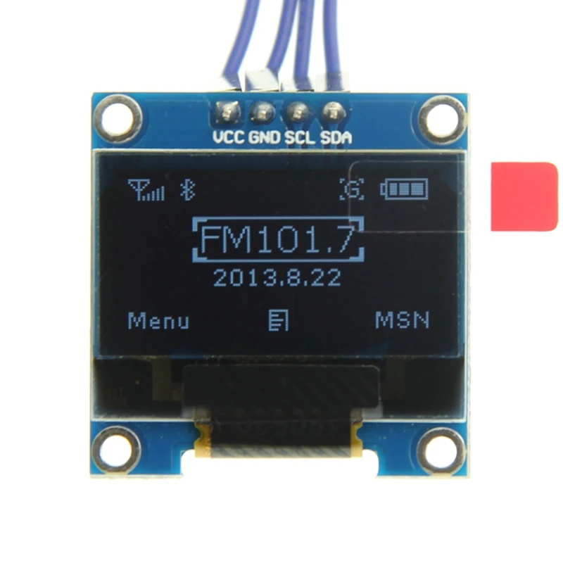 Светодиодный ЖК-дисплей 0 96 дюйма IIC I2C Serial VCC 128X64 O модуль светодиодного дисплея