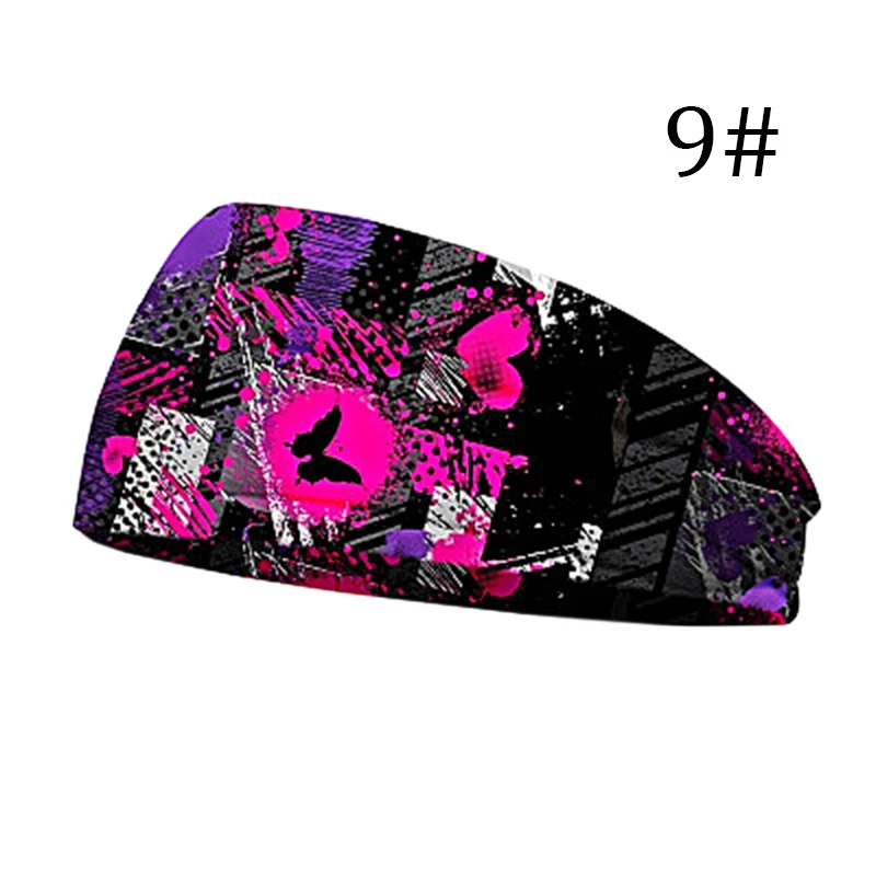 

2020Floral Print Turban Knot Bandana Sports Elastic Yoga Hairband Fashion Cotton Fabric Wide Headband for Women Hair Accessoires