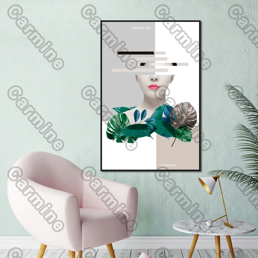 

Poster Lines Occlusion Figure Abstract Canvas Painting Wall Art Nature Home Decoration for Living Room and Bedroom Frameless