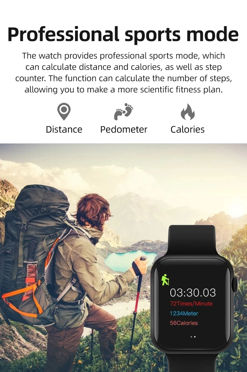 

Smart Watch man iwo t500 plus MTK2502 Full Touch Screen Smartwatch Heart Rate Sleep Monitoring Waterproof Wristwatch 44mm IWO 12