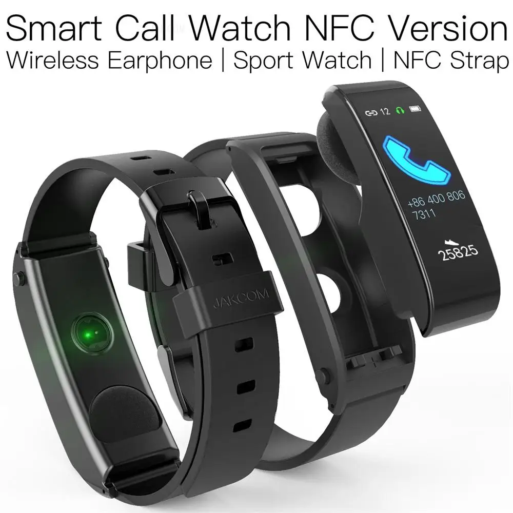 JAKCOM F2 Смарт-часы для вызова NFC версия подходит к 5 браслетам браслет correa m4 наручные