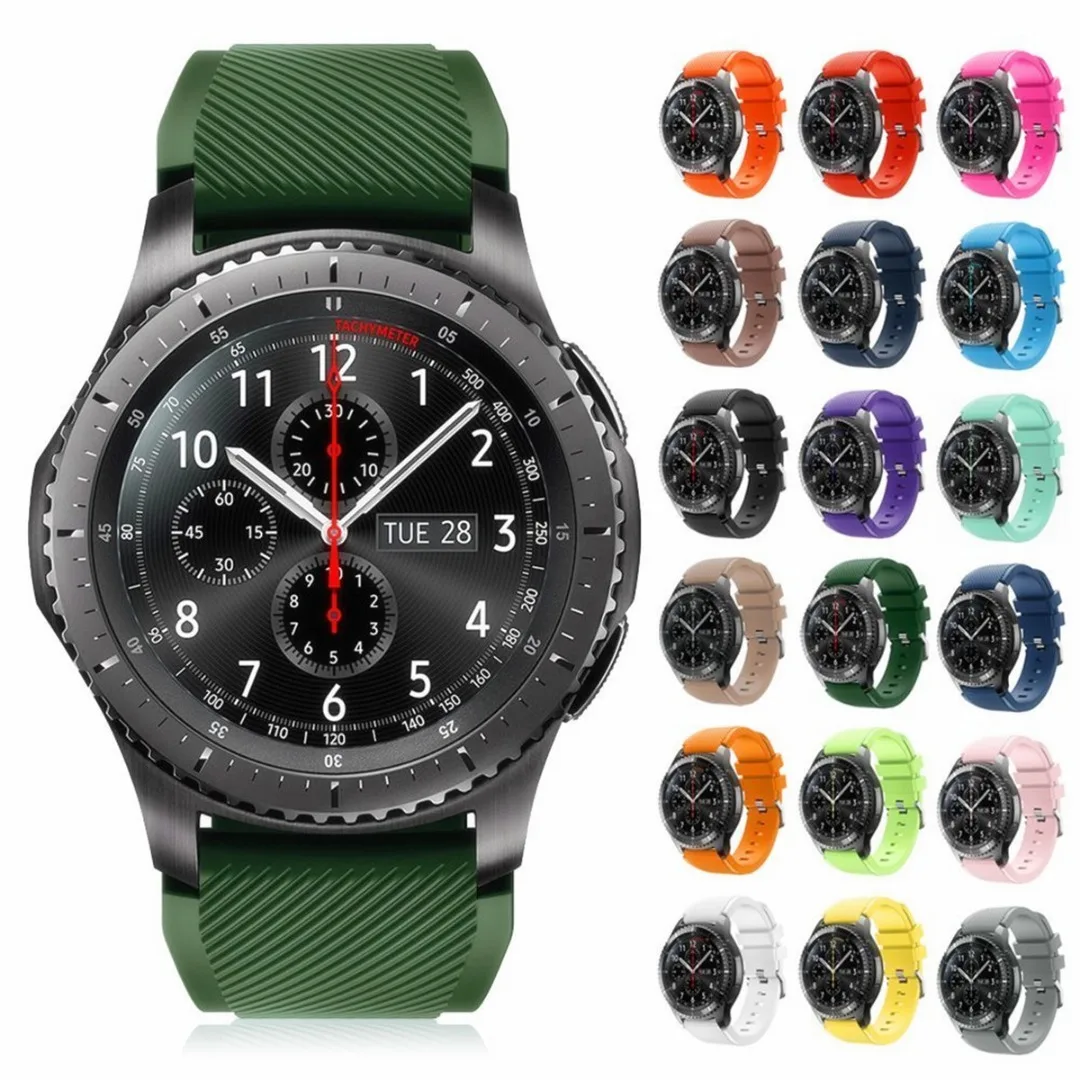 Mayitr силиконовые браслеты на запястье для Samsung Gear S3 Classic/Frontier Смарт часы 4 7 &quot 8 1&quot