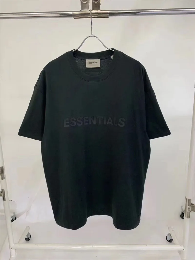 

Hip-Hop 3M Reflective Essentials T-shirt Men Women Summer Oversize LOS ANGELES Limited FOG Top Essentials T-shirts