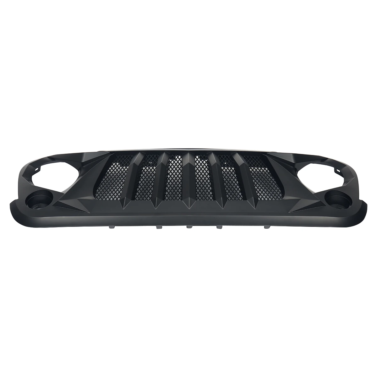 MagicKit матовая Черная передняя решетка капота с сеткой для 2007 2018 JEEP WRANGLER JK