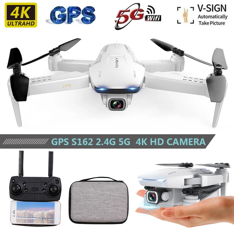Мини Радиоуправляемый Дрон с 4K HD камерой Wi Fi Fpv складной Профессиональный