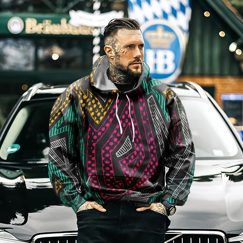 

2021 autumn and winter fashion cool colorful fashion hoodie men and women 3d printed hoodie pullover fun street hoodie 6XL