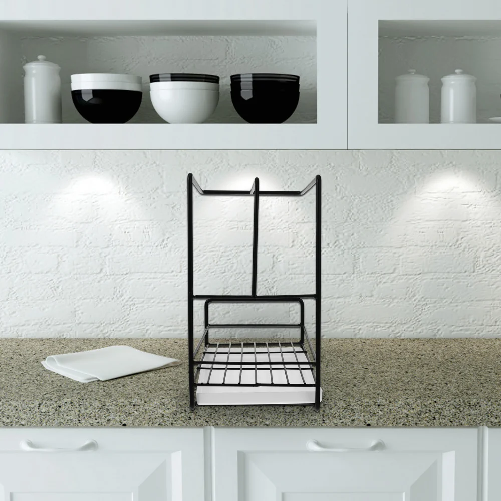 

1pc Punch Free Wall Mount Household Storage Rack Kitchen Seasoning Organizer