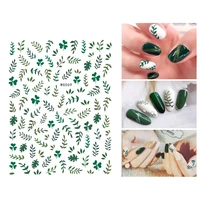 10pcs papaya fruit green olive branch nail decoration beauty female nail slider sticker