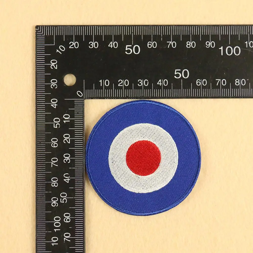 Blue White Red Archery target DIY Cartoon Cloth Badges Patch Embroidered Applique Sewing Label Clothes Stickers Apparel Badge | Дом и сад