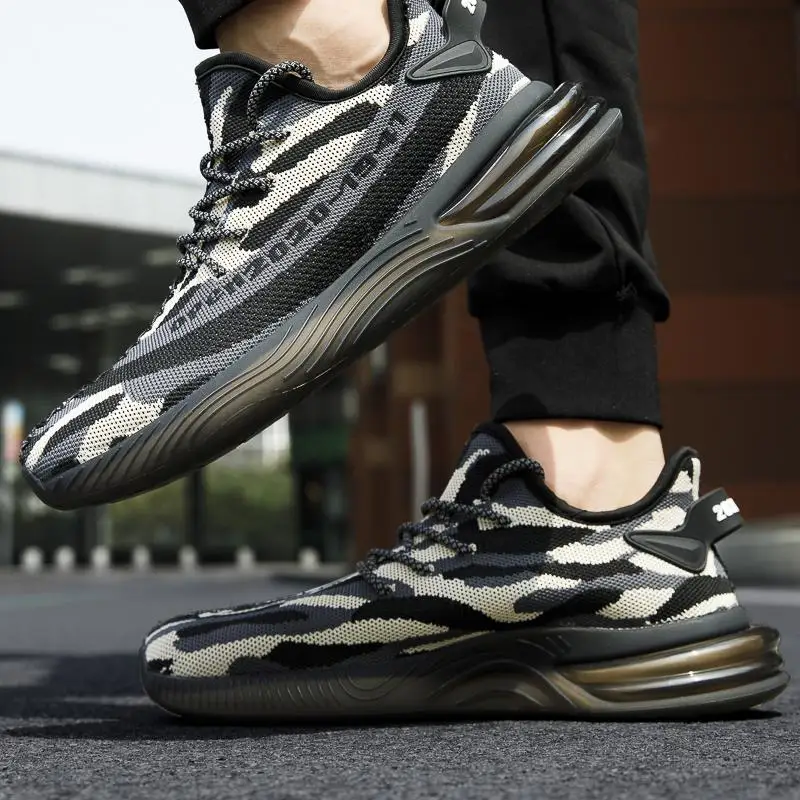 

High Quality Fashionable Coconut Popcorn Bottom Fluorescent Casual Men's Shoes Breathable Wear-resistant Jogging Sports Shoes