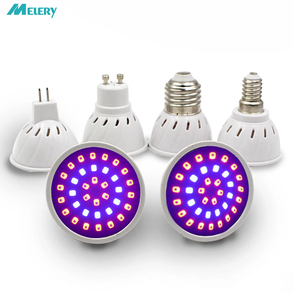 Светодиодный роста растений лампы 3W GU10 красные синие светильник внутреннего E27 E14